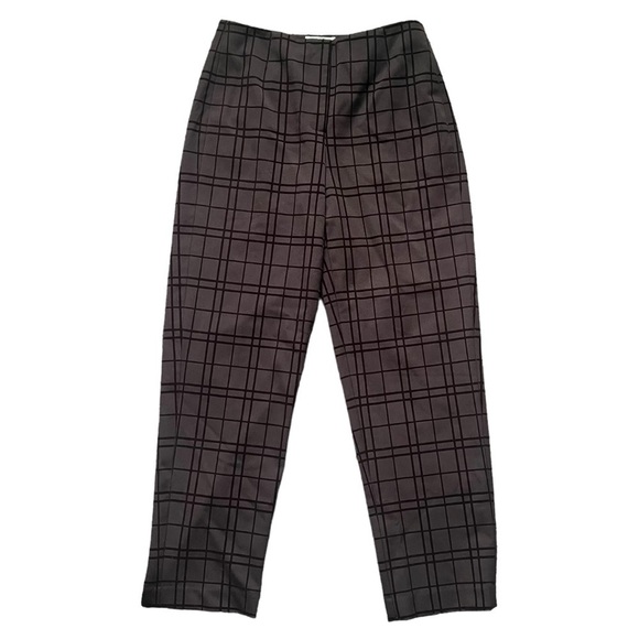Talbots Tapered Stretch Ankle Length Brown Velvet Pants sz 6P - Picture 2 of 12